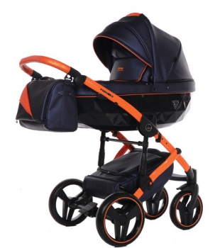 Junama kombinovaný kočárek Fluo Line 2 03 Blue/Orange