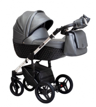 Paradise Baby kombinovaný kočárek EUFORIA PREMIUM Black/Grey