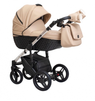 Paradise Baby kombinovaný kočárek EUFORIA PREMIUM Black/Beige