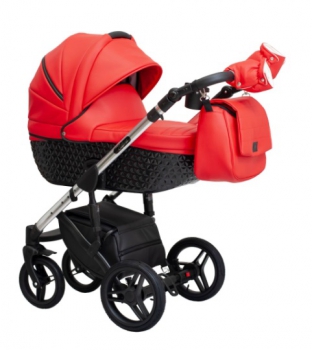 Paradise Baby kombinovaný kočárek EUFORIA PREMIUM Black/Red