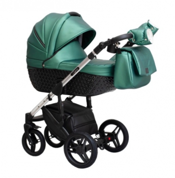 Paradise Baby kombinovaný kočárek EUFORIA PREMIUM Black/Green