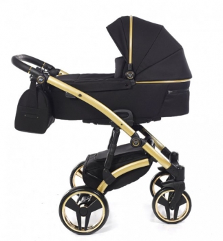 Junama kombinovaný kočárek AIR V1 02 Black/Gold