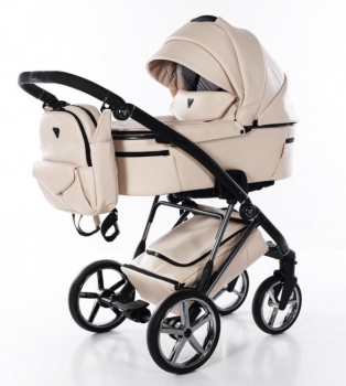 Junama kombinovaný kočárek AIR V2 PREMIUM 02 Metalic Beige