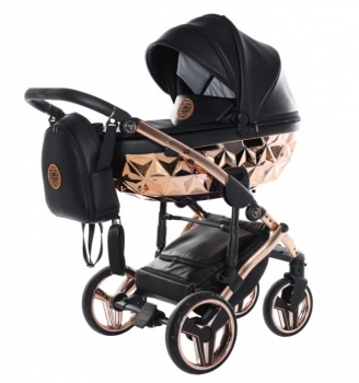 Junama kombinovaný kočárek HAND CRAFT Black/Chopper