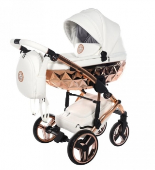 Junama kombinovaný kočárek HAND CRAFT White/Copper