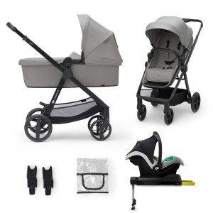 KINDERKRAFT KINDERKRAFT Kočárek kombinovaný 4v1 Newly Classic Grey + Mink PRO