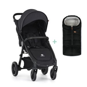 PETITEMARS PETITE&MARS Kočárek sportovní Street2 RWS Black Perfect Black + PETITE&MARS fusak Jibot ZDARMA