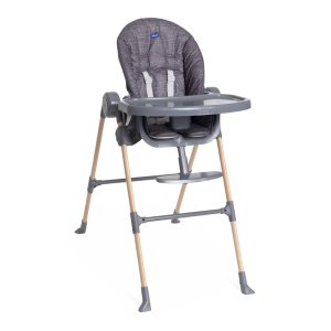 CHICCO CHICCO Židlička jídelní Polly Essential - Coal