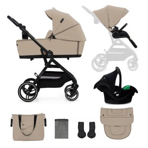 KINDERKRAFT SELECT KINDERKRAFT SELECT Kočárek kombinovaný Yoxi 3v1 Sand Beige