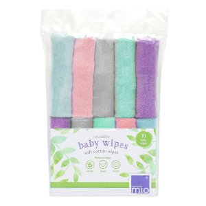 Bambino Mio Bambino Mio Opakovaně použitelné dětské ubrousky 10ks, cloud