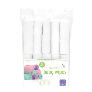 Bambino Mio Bambino Mio Opakovaně použitelné dětské ubrousky 10ks Snow