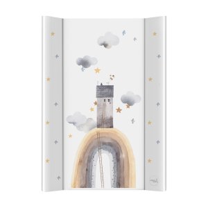 CEBA CEBA BABY Podložka přebalovací 2-hranná s pevnou deskou (50x70) Basic Rainbow Home