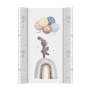 CEBA CEBA BABY Podložka přebalovací 2-hranná s pevnou deskou (50x70) Basic Rainbow Walk