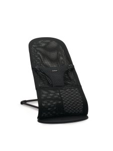 BABYBJORN Babybjorn lehátko Bliss Black mesh, černá konstrukce