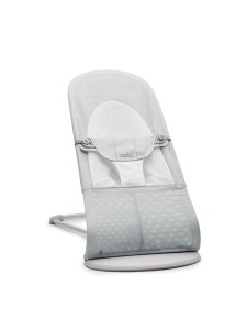  Lehátko Babybjorn Balance Soft Silver white mesh světlá konstrukce