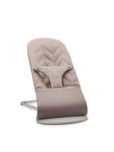  Lehátko Babybjorn Bouncer Bliss cotton Petal Sand grey světlá konstrukce