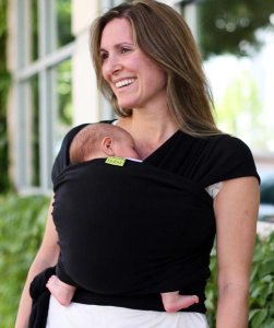 BOBA Nosič dětí / šátek Classic Wrap - Black