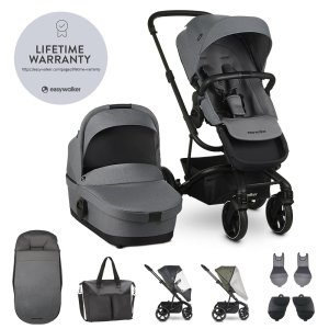EASYWALKER EASYWALKER Set XXL kočárek kombinovaný Harvey3 Fossil Grey s příslušenstvím