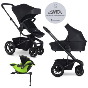 EASYWALKER EASYWALKER Kočárek kombinovaný Harvey⁵ 2v1 Midnight Black LITE AIR +KIDDY Evoluna i-size 2,základna