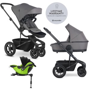 EASYWALKER EASYWALKER Kočárek kombinovaný Harvey⁵ 2v1 Pebble Grey LITE AIR + KIDDY Evoluna i-size 2 + základna