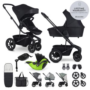 EASYWALKER EASYWALKER Kočárek kombinovaný Harvey⁵ Midnight Black XXL AIR + KIDDY Evoluna i-size 2 + základna