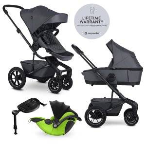 EASYWALKER EASYWALKER Kočárek kombinovaný Harvey⁵ Premium 2v1 Mineral Grey LITE AIR + KIDDY Evoluna i-size 2