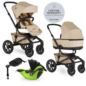 EASYWALKER EASYWALKER Kočárek kombinovaný Jimmey 2v1 Sand Taupe LITE AIR + KIDDY Evoluna i-size 2 + základna