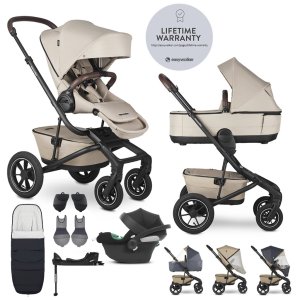 EASYWALKER EASYWALKER Kočárek kombinovaný Jimmey Explore Pearl Taupe AIR + CYBEX Aton B2 i-Size + základna