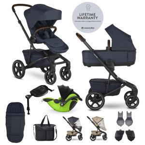 EASYWALKER EASYWALKER Kočárek kombinovaný Jimmey Indigo Blue XXL RWS + KIDDY Evoluna i-size 2 + základna