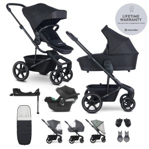 EASYWALKER EASYWALKER SET Kočárek 4v1 Harvey⁵ Midnight Black XXL RWS + CYBEX Aton B2 i-Size