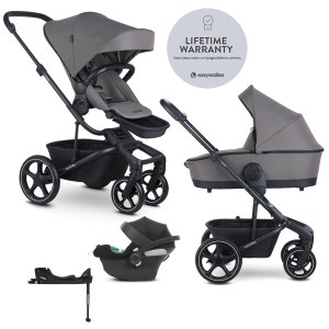 EASYWALKER EASYWALKER SET Kočárek 4v1 Harvey⁵ Pebble Grey LITE RWS + CYBEX Aton B2 i-Size + základna