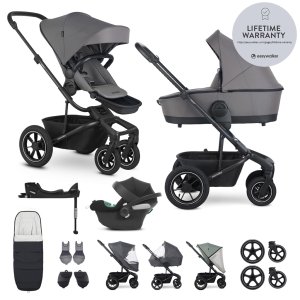 EASYWALKER EASYWALKER SET Kočárek 4v1 Harvey⁵ Pebble Grey XXL AIR + CYBEX Aton B2 i-Size
