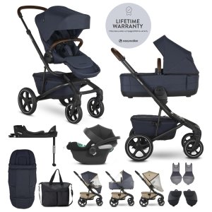 EASYWALKER EASYWALKER SET Kočárek 4v1 Jimmey Indigo Blue XXL RWS + CYBEX Aton B2 i-Size
