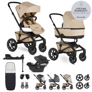 EASYWALKER EASYWALKER SET Kočárek 4v1 Jimmey Sand Taupe XXL AIR + RWS + CYBEX Aton B2 i-Size
