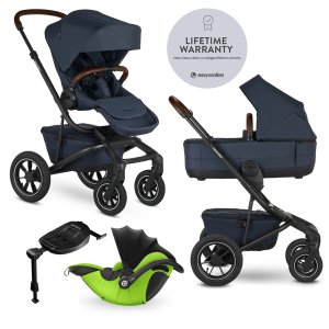 EASYWALKER EASYWALKER Kočárek kombinovaný Jimmey 2v1 Indigo Blue LITE AIR + KIDDY Evoluna i-size 2 + základna
