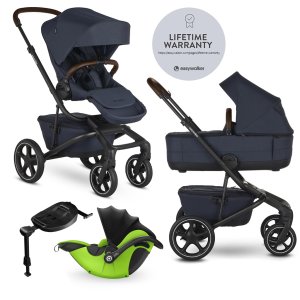 EASYWALKER EASYWALKER Kočárek kombinovaný Jimmey 2v1 Indigo Blue LITE RWS + KIDDY Evoluna i-size 2 + základna