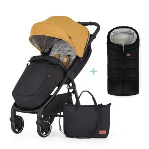 PETITEMARS PETITE&MARS Kočárek sportovní Royal2 Black Dense Honey + PETITE&MARS fusak Jibot ZDARMA