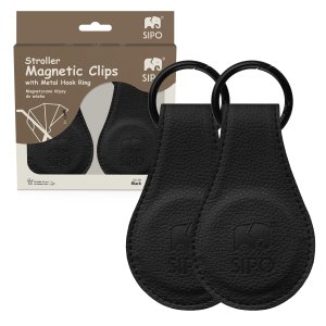 SIPO Sipo Magnetické klipy na kočárek, 2ks, černá