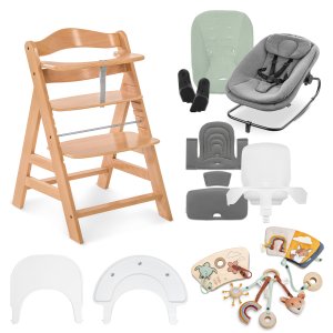 Hauck Hauck Alpha+ set Start N Grow, 0m+/až 90kg, Natural Dark Grey