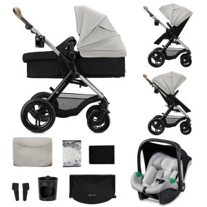 KINDERKRAFT KINDERKRAFT Kočárek kombinovaný 3v1 Moov 2 XL Air Grey