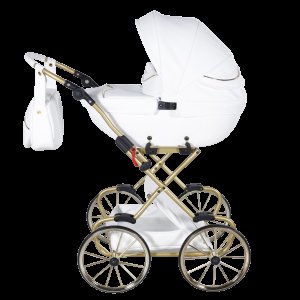 Jasmine Velký kočárek pro panenky Kids Jasmine Kids Queen 03 bílá