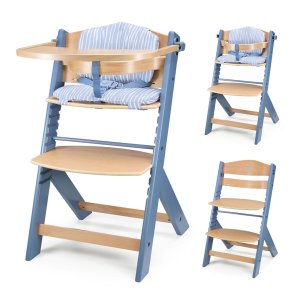 KINDERKRAFT KINDERKRAFT Židlička jídelní Enock Nordic Breeze s polštářem