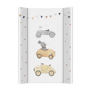 CEBA CEBA BABY Podložka přebalovací 2-hranná s pevnou deskou (50x70) Basic Bunny Driver