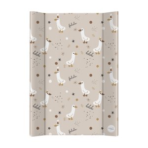 CEBA CEBA BABY Podložka přebalovací 2-hranná s pevnou deskou (50x70) Basic Crazy Ducks