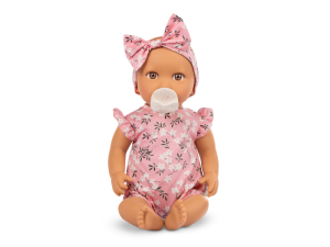  Panenka 35 cm v overalu s čelenkou Floral Pink