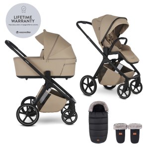 EASYWALKER EASYWALKER Set kočárek 2v1 Zoey Go Sand Taupe XL s příslušenstvím