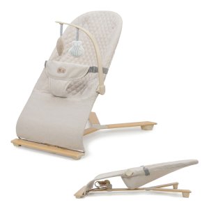 KINDERKRAFT KINDERKRAFT Lehátko houpací Mimi Beige wood, do 9 kg