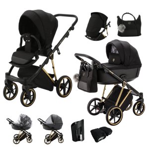 ADAMEX ADAMEX Kočárek kombinovaný Belissa Special Edition Black/Gold