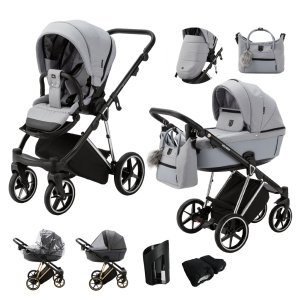 ADAMEX ADAMEX Kočárek kombinovaný Belissa Special Edition Grey/Silver