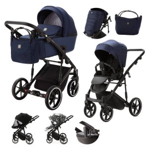 ADAMEX ADAMEX Kočárek kombinovaný Mobi New Lux Blue